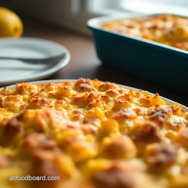 Sunshine Squash Casserole presentation