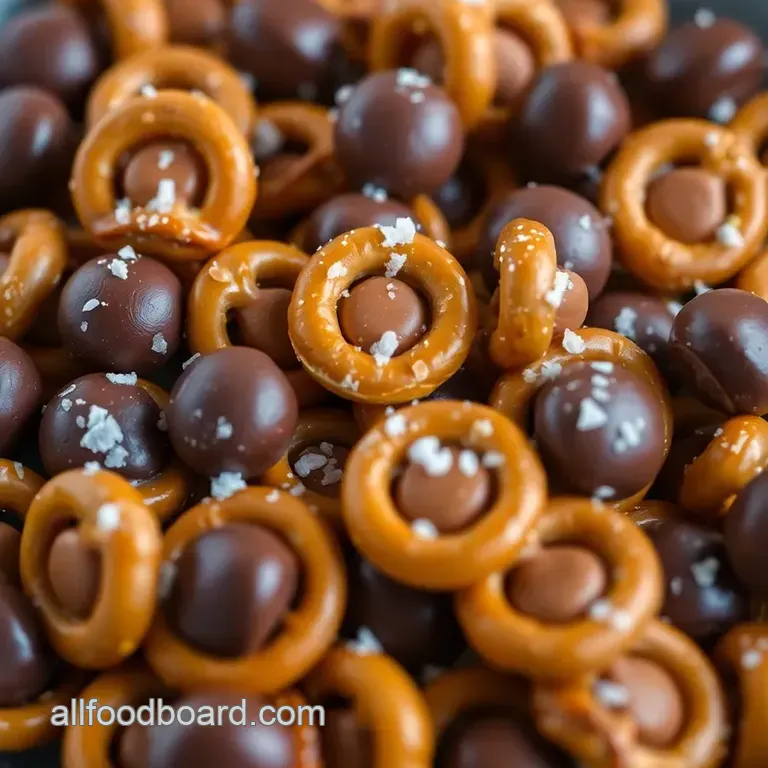 Sweet and Salty Pretzel Rolos presentation