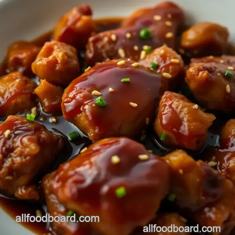 Sweet and Savory Soy-Glazed Chicken presentation