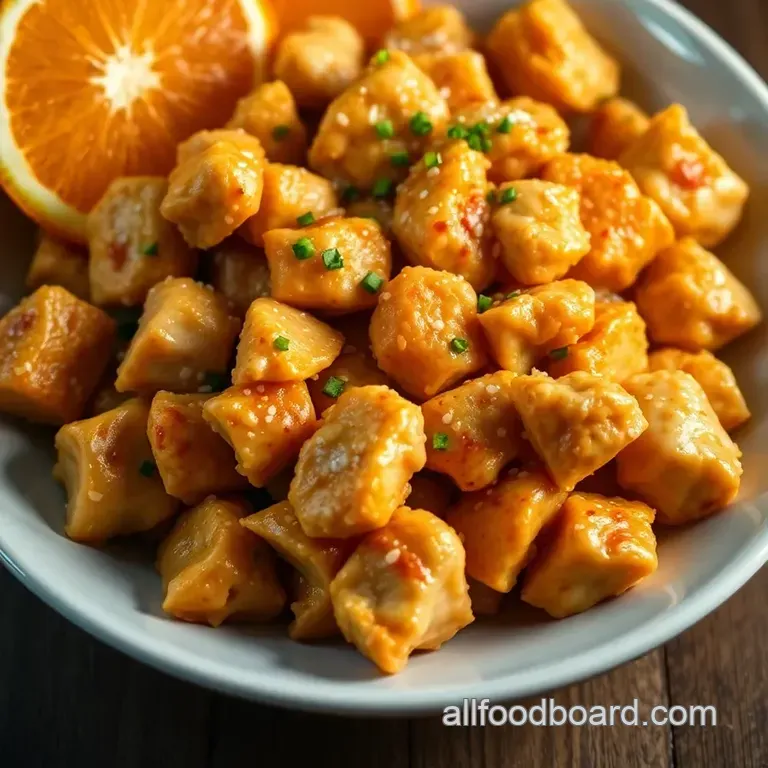 Sweet and Tangy Orange Chicken: A Chinese Takeout Classic presentation