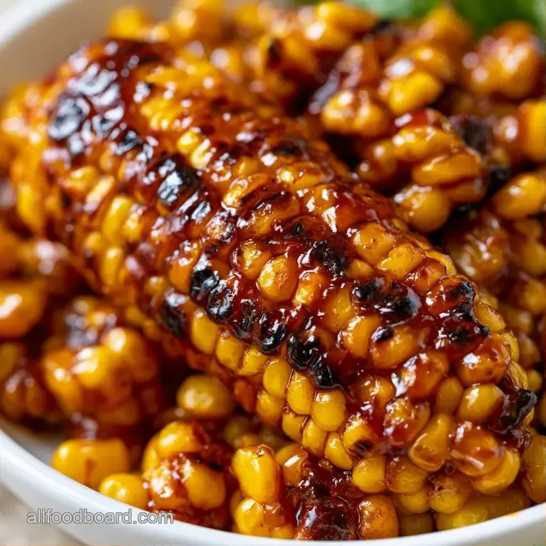 Bright yellow corn and red peppers arranged in a white ceramic bowl, topped with fresh chopped cilantro.