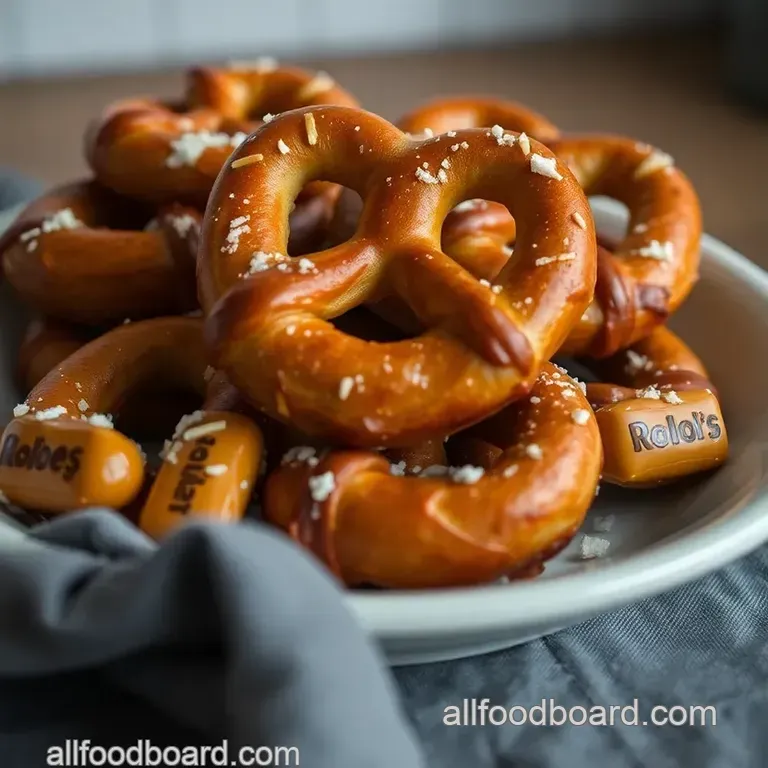 Sweet & Salty Pretzels with Rolos Recipe presentation
