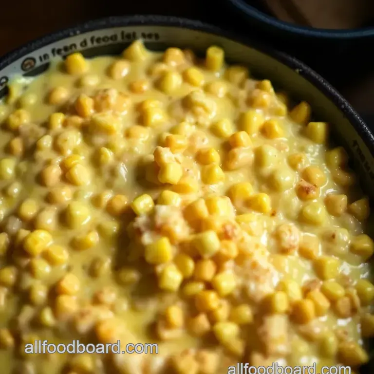 Sweet & Savory Creamy Corn Casserole presentation
