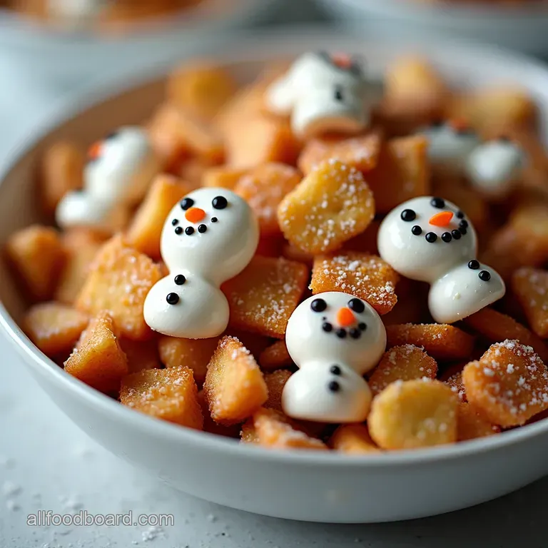 Ultimate Sweet Salty Snowman Snack Mix Recipe Easy Holiday Treat The Frosty Feast Ultimate Sweet Salty Snowman Snack Mix