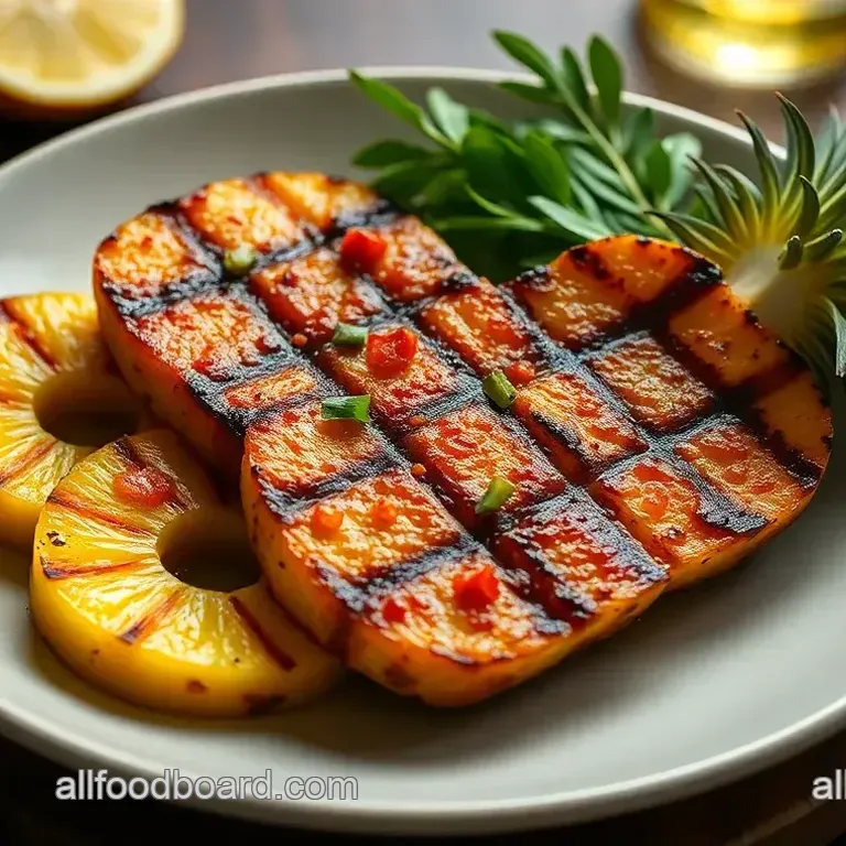 Grilled Pineapple Sweet & Spicy Delight