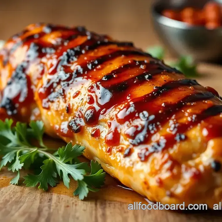 Grilled Chicken with Sweet & Spicy Glaze