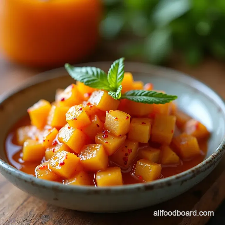 Sweet Spicy Melon Chutney Summer in a Jar presentation