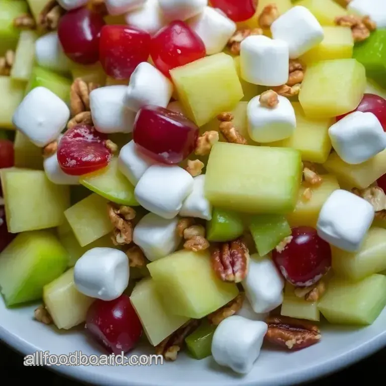 Taffy Apple Salad: A Sweet Crunchy Delight presentation