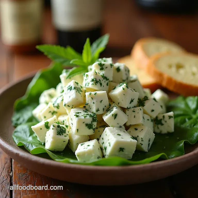 The Ultimate Tangy Herbed Cottage Cheese Salad with Cucumber Dill presentation