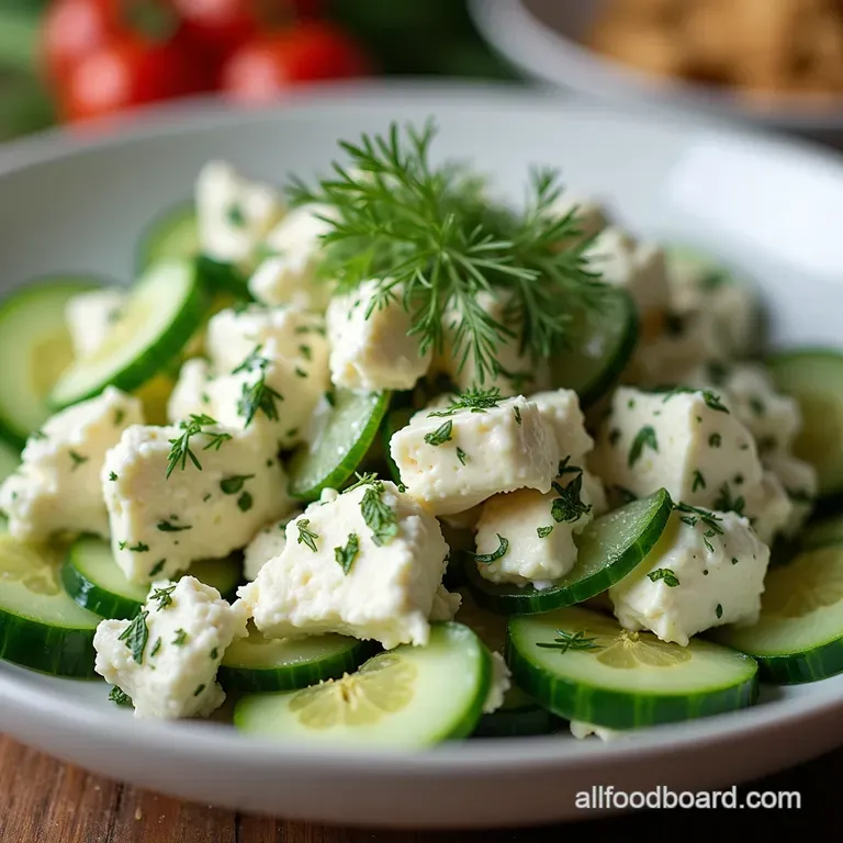The Ultimate Tangy Herbed Cottage Cheese Salad Recipe The Ultimate Tangy Herbed Cottage Cheese Salad with Cucumber Dill
