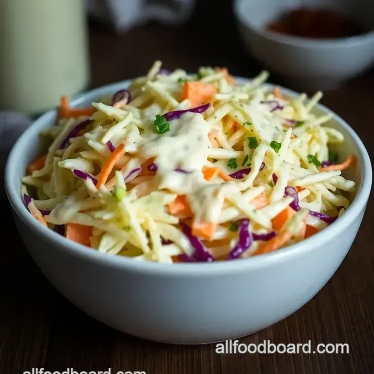 Tangy & Sweet Classic Coleslaw Dressing presentation