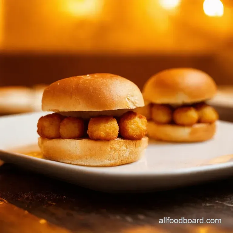Tater Tot Sliders BiteSized Burger Bliss presentation
