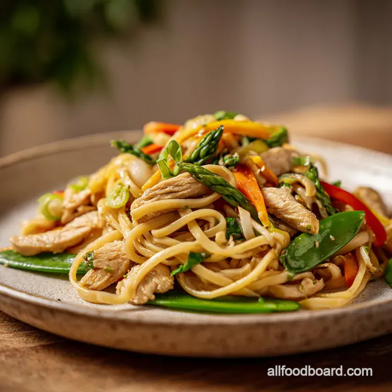 Chicken Teriyaki Noodles with Vegetables Ready in 30 Minutes