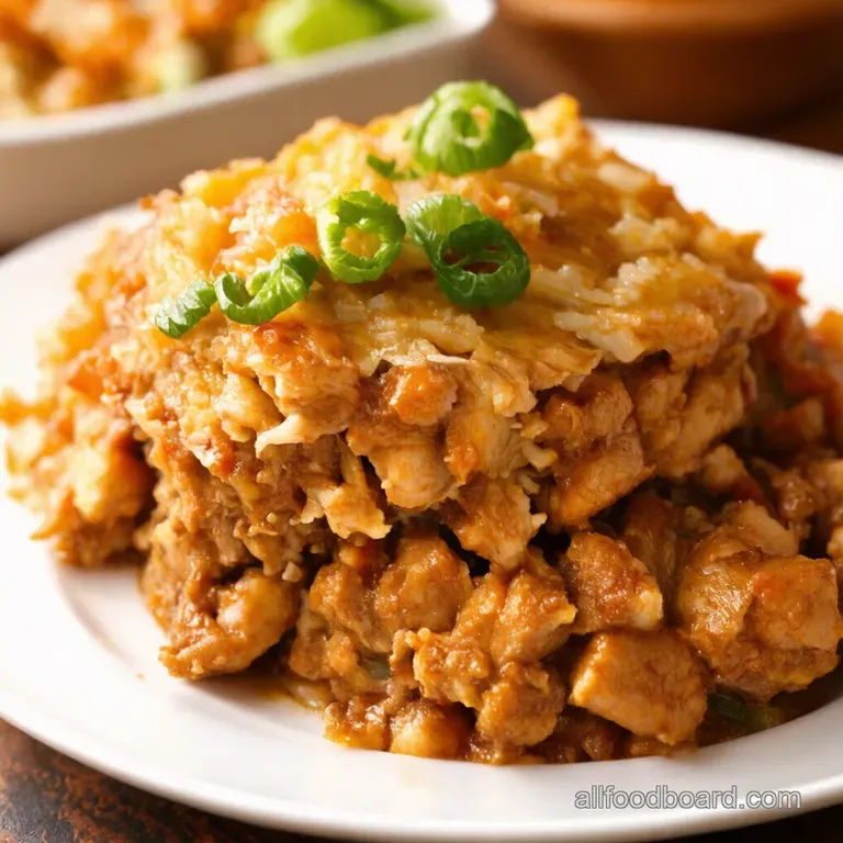 Teriyaki Chicken Rice Casserole Weeknight Winner presentation
