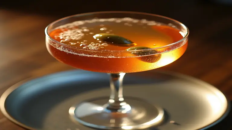 The Apex Dirty Martini with Caviar Olives