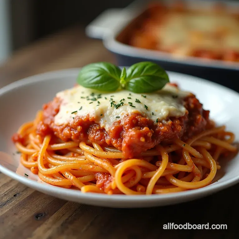 The Millionaires Baked Spaghetti Casserole Rich Ragu and Molten Mozzarella
