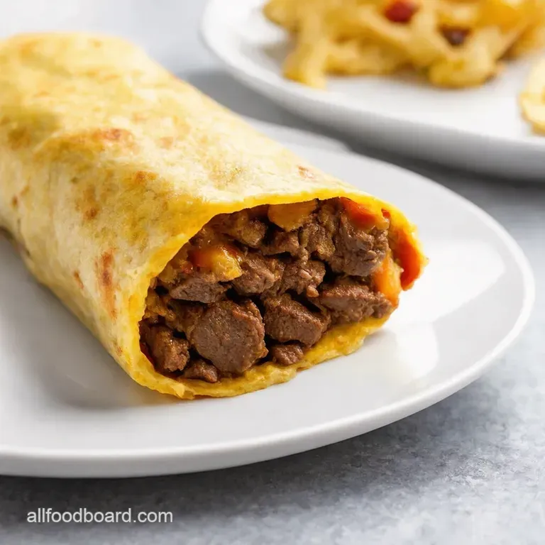 The Ultimate Beefy Melt Burrito Fiesta in a Fold