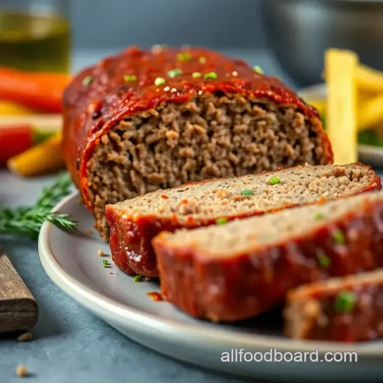 The Ultimate Comfort Food: Classic Juicy Meatloaf presentation
