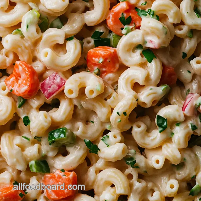 The Ultimate Creamy Macaroni Salad presentation