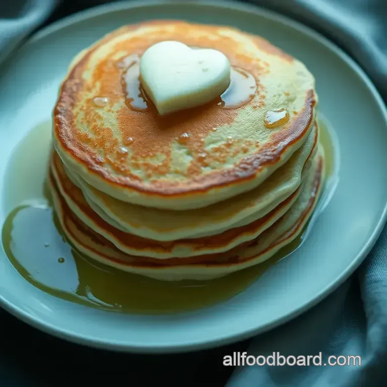 The Ultimate Fluffy American Pancakes presentation