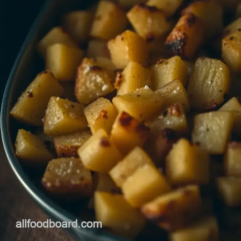 The Ultimate Oven-Baked Potato: Fluffy Inside Crispy Outside presentation