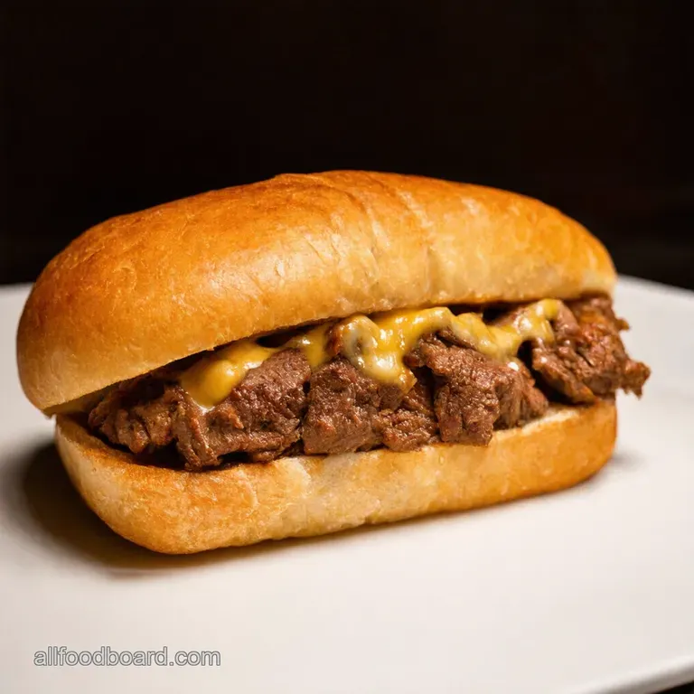 The Ultimate Philly Cheesesteak presentation