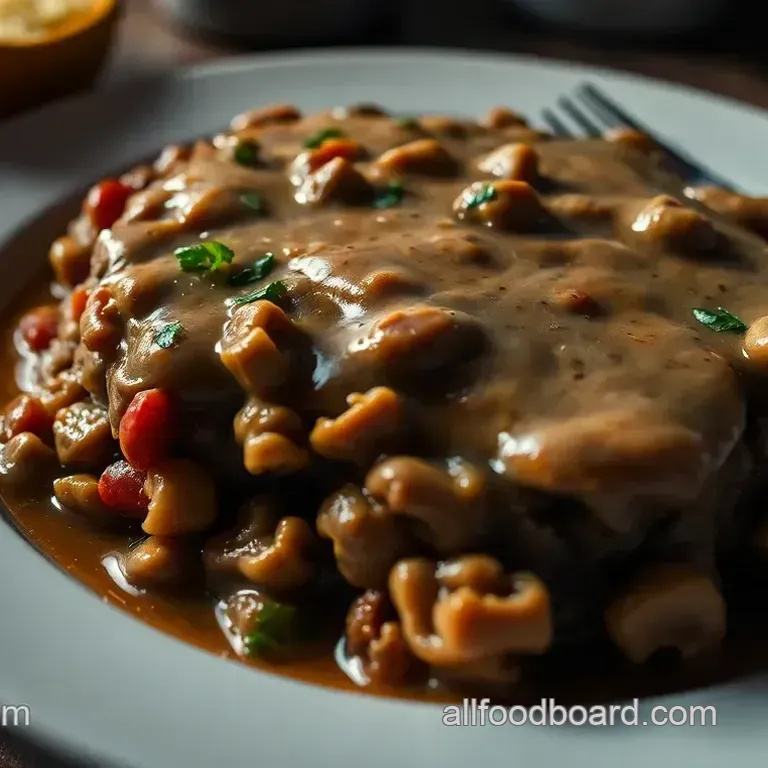 The Ultimate Salisbury Steak with Rich Mushroom Gravy