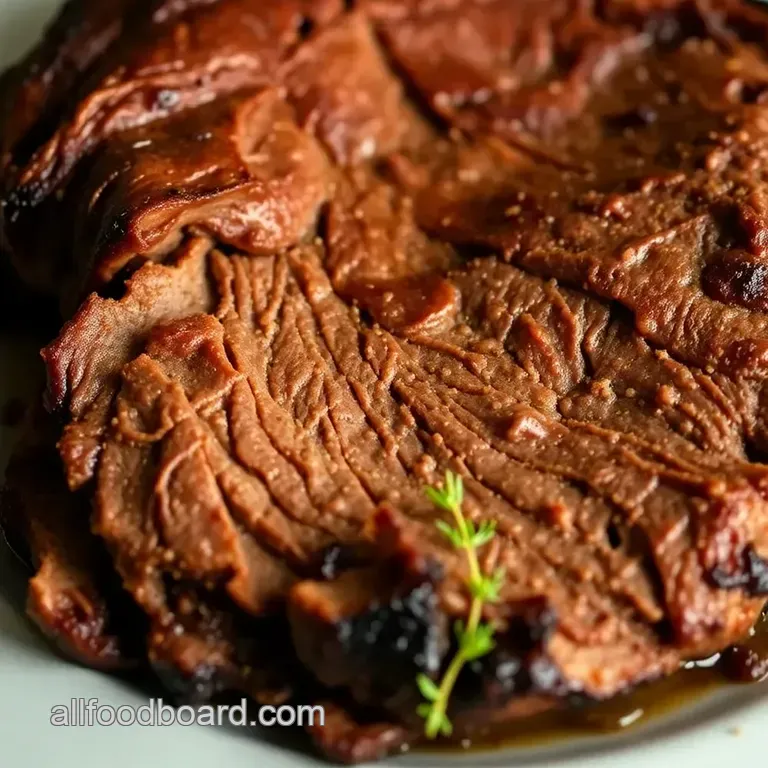 The Ultimate Slow-Cooked Texas-Style Beef Brisket presentation