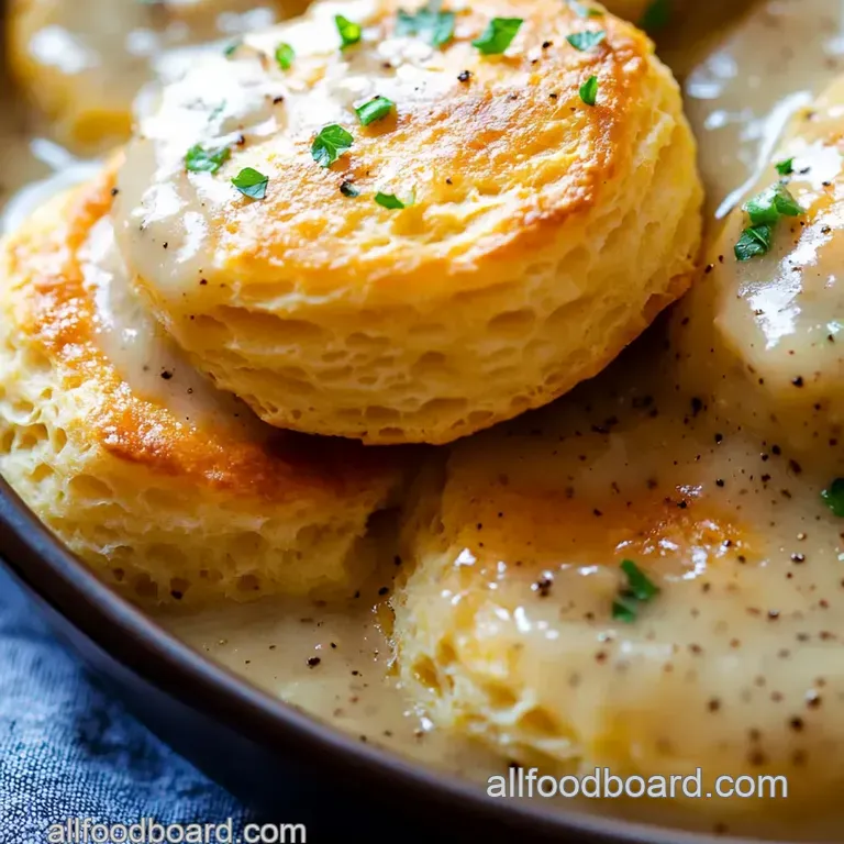 The Ultimate Southern Biscuits and Gravy (From Scratch!) presentation