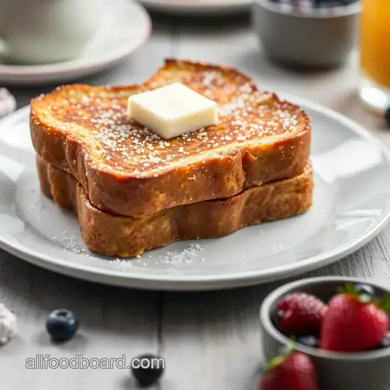 The Ultimate Sunday Morning French Toast presentation