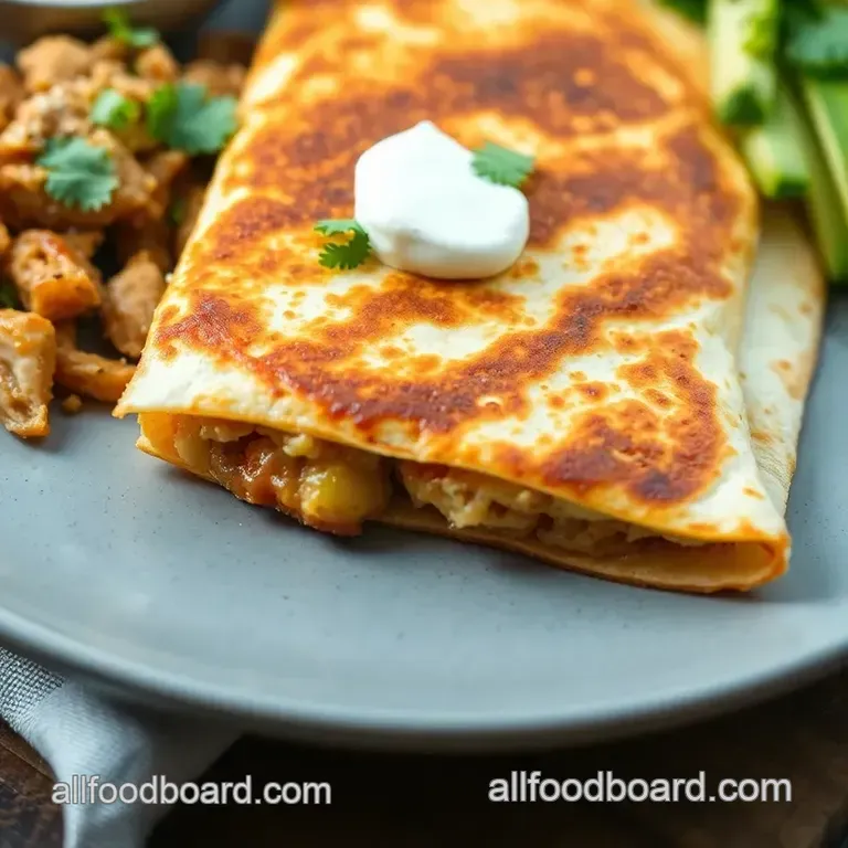 The Ultimate Weeknight Chicken Quesadillas presentation