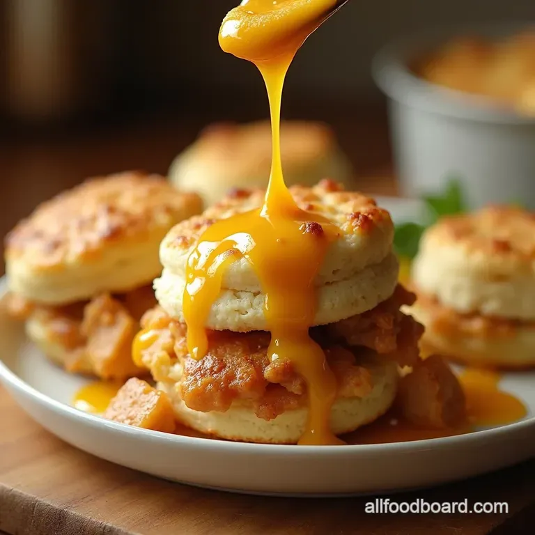The Ultimate Easy Bake Viral TikTok Chicken Cobbler Creamy Filling Drop Biscuit Topping presentation