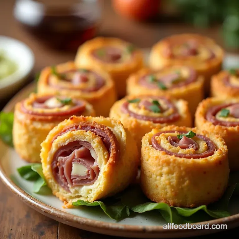 Tiny Bites of Joy Ham and Cheese Pinwheels presentation
