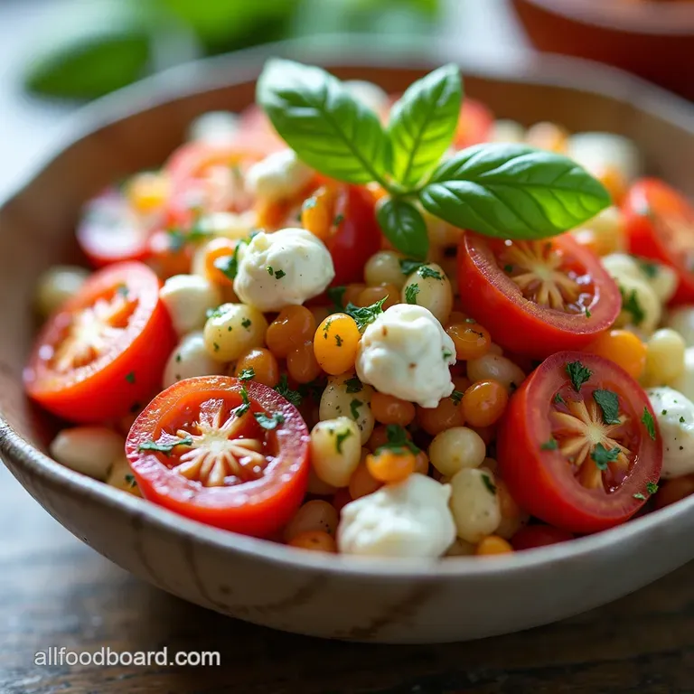 Easy Tomato Basil Cottage Cheese Salad Ready in 15 Mins Sunshine in a Bowl Creamy Tomato Basil Cottage Cheese Summer Salad