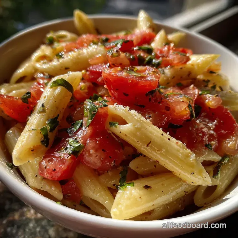 Tomato Basil Pasta: the Speedy Weeknight Classic presentation