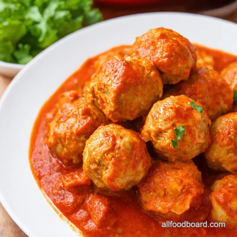 Touchdown Spicy Buffalo Chicken Meatballs presentation