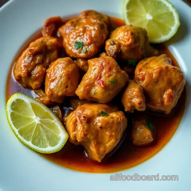 Trinidadian Stew Chicken: Comfort in Every Bite presentation