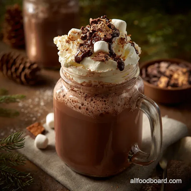 Chefs Decadent Hot Cocoa Mix Triple Chocolate Jar Gift