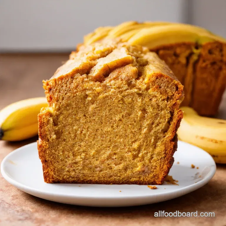 Tropical Hawaiian Banana Bread presentation