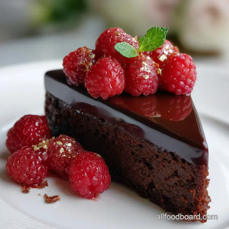 Perfect Chocolate Raspberry Truffle Cake Recipe with Ganache