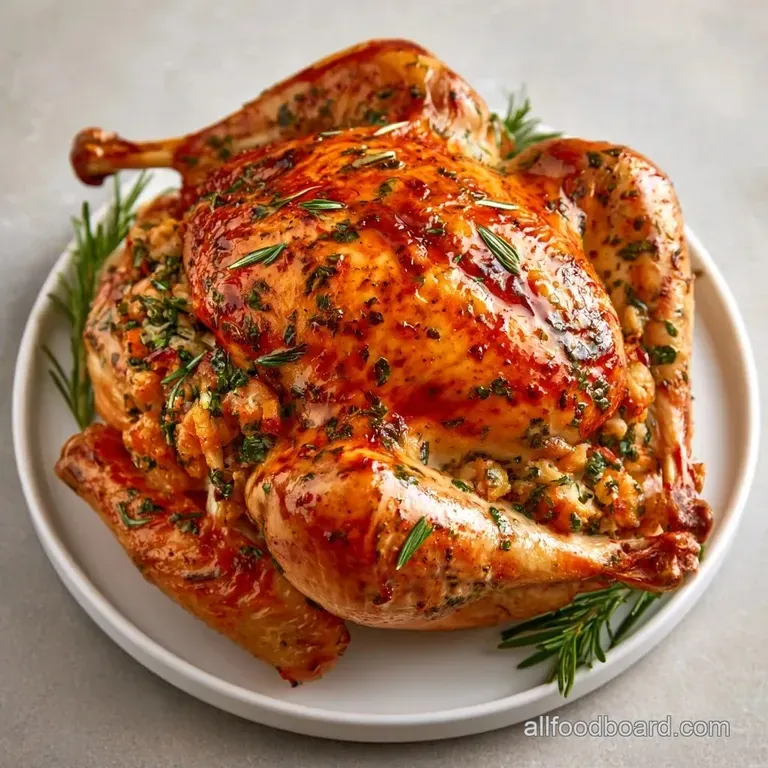 Crispy Skin Turkey With Stuffing