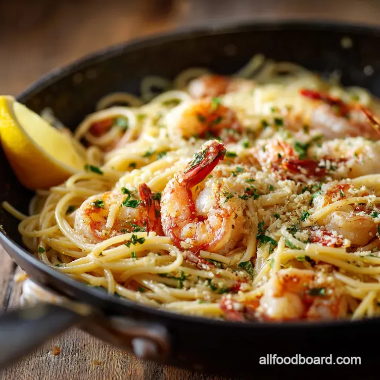 Shrimp Scampi: Ultimate Lemon-Garlic Recipe Ready in Just 25 Minutes presentation
