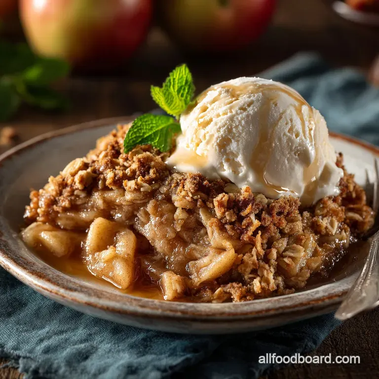The Ultimate Crumbly Apple Crisp with Oats Recipe