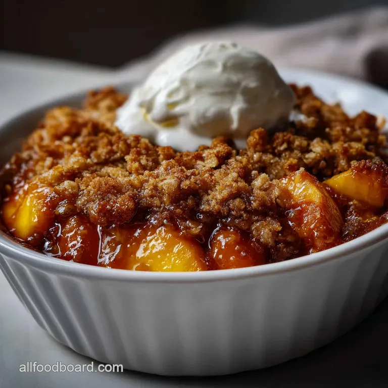 Peach Crisp: Ultimate Brown Butter Summer Dessert