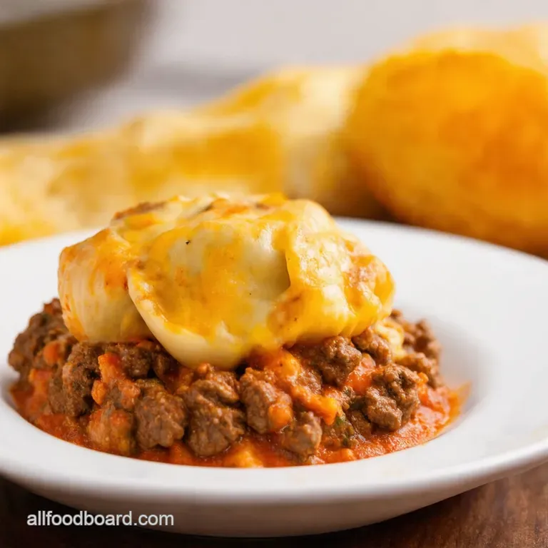 Ultimate Cheesy Ground Beef and Shells presentation