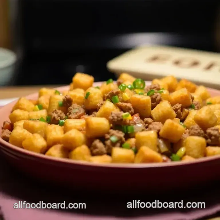 Ultimate Comfort Tater Tot Casserole presentation