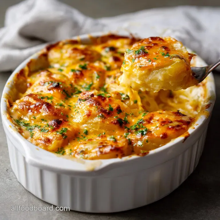 Cheesy Potatoes: the Ultimate Creamy Baked Casserole presentation