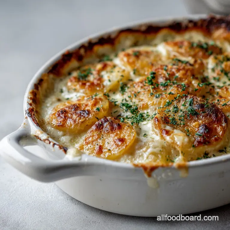 Scalloped Potatoes: Velvety Tender Comfort Food presentation