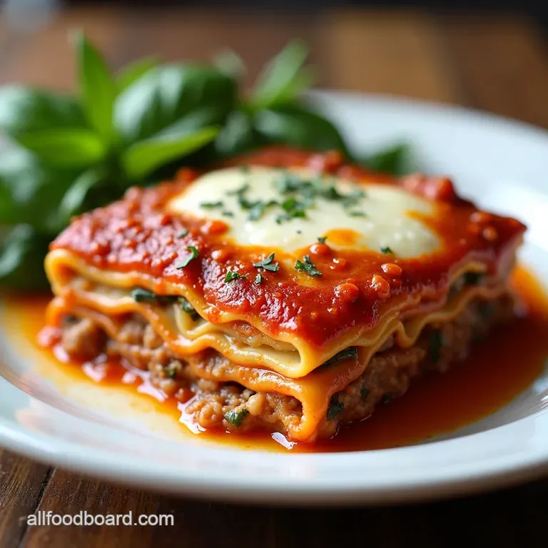 The Ultimate Sunday SlowSimmered Italian Meat Lasagna