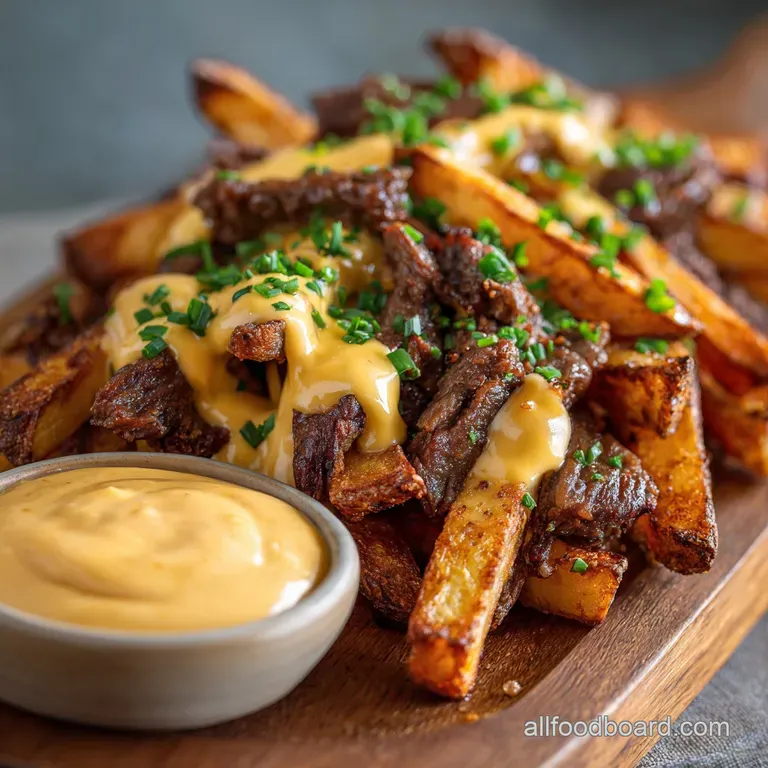 Loaded Steak Fries: the Ultimate Recipe for Cheesy Crispy Pub Chips presentation